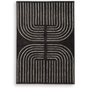 image:imageSignature Design by Ashley Flynnwick 5x7 Shag Rug Geometric Colorblock CreamPinkGray Stain Resistant Contemporary Polypropylene Area Rug for Living Room and Bedroom 53 W x 71 DBlackCream