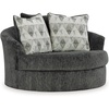 image:imageSignature Design by Ashley LShape Sleeper Sectional with Chaise GrayCharcoal
