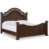 image:imageSignature Design by Ashley Lavinton King 4 Poster Bed Cherry BrownKing