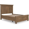 image:imageSignature Design by Ashley Lettner Dresser for Bedroom 7 Drawer Burnished Gray Chest 65Inch Wide Traditional Style Hidden Storage for Small Valuables Light GrayBrown
