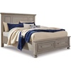 image:imageSignature Design by Ashley Lettner Dresser for Bedroom 7 Drawer Burnished Gray Chest 65Inch Wide Traditional Style Hidden Storage for Small Valuables Light GrayLight Gray