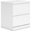 image:imageSignature Design by Ashley Onita 2Drawer White Nightstand Bedside TableWhite