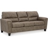 image:imageSignature Design by Ashley Queen Sleeper Sofa Bed Pull Out Couch NaviDark Brown