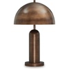 image:imageSignature Design by Ashley Wendfield Industrial Metal Dome Table Lamp