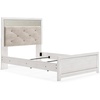 image:imageSignature Design by Ashley White 6 Drawer Dresser with MirrorFull Panel Bed