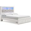 Queen Bookcase Bed with Storage