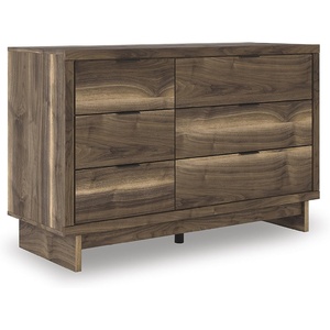 image:imageSignature Design by Ashley 10 Drawer Modern Farmhouse Wood Dresser BrownBrown