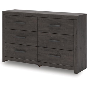 image:imageSignature Design by Ashley 10 Drawer Modern Farmhouse Wood Dresser BrownCharcoal