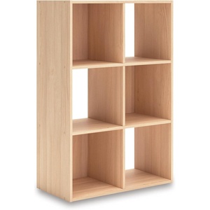 image:imageSignature Design by Ashley 4 Cube Storage Organizer White BookshelfTan