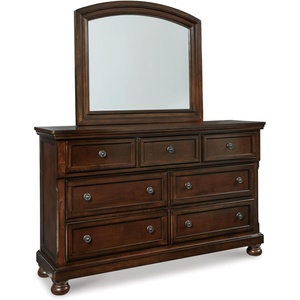 image:imageSignature Design by Ashley 6Drawer Black Dresser with Mirror for BedroomDark Brown