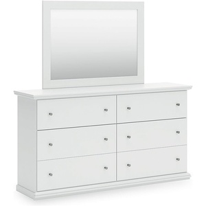 image:imageSignature Design by Ashley 6Drawer Black Dresser with Mirror for BedroomWhite
