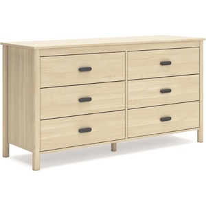 image:imageSignature Design by Ashley Battelle 6 Drawer Bedroom Dresser Light OakBeige