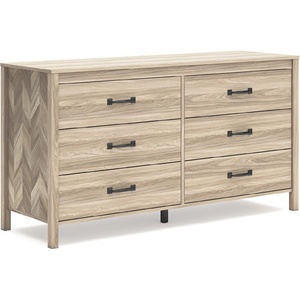 image:imageSignature Design by Ashley Battelle 6 Drawer Bedroom Dresser Light OakNatural