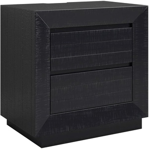 image:imageSignature Design by Ashley Chalanna White Glam Nightstand LED Lighting and USB Charging Modern Bedside Table 2 Drawer Storage for Bedroom 2763 W Bright WhiteBlack
