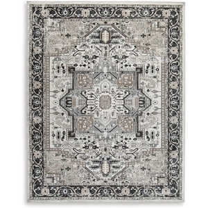 image:imageSignature Design by Ashley Chanleigh Abstract Washable Area Rug 8x10BlackCream