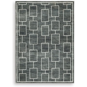 image:imageSignature Design by Ashley Chanleigh Abstract Washable Area Rug 8x10BlackGray