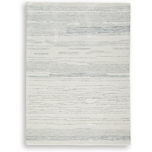 image:imageSignature Design by Ashley Flynnwick 5x7 Shag Rug Geometric Colorblock CreamPinkGray Stain Resistant Contemporary Polypropylene Area Rug for Living Room and Bedroom 53 W x 71 DIvoryBlue