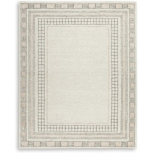 image:imageSignature Design by Ashley Flynnwick 5x7 Shag Rug Geometric Colorblock CreamPinkGray Stain Resistant Contemporary Polypropylene Area Rug for Living Room and Bedroom 53 W x 71 DTaupeBrown