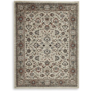 image:imageSignature Design by Ashley Flynnwick 5x7 Shag Rug Geometric Colorblock CreamPinkGray Stain Resistant Contemporary Polypropylene Area Rug for Living Room and Bedroom 53 W x 71 DBlueBrownBeige