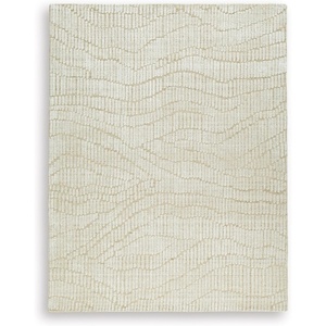 image:imageSignature Design by Ashley Flynnwick 5x7 Shag Rug Geometric Colorblock CreamPinkGray Stain Resistant Contemporary Polypropylene Area Rug for Living Room and Bedroom 53 W x 71 DBeigeTan