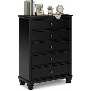 image:imageSignature Design by Ashley Fortman White 7Drawer Wide Dresser for BedroomBlack