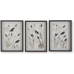 image:imageSignature Design by Ashley Honslow Framed Wall Art Set of 3 Brown