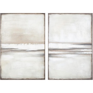 image:imageSignature Design by Ashley Large Neutral Abstract Wall Art Set of 2