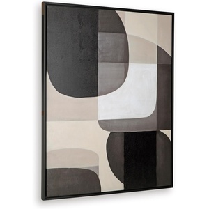 image:imageSignature Design by Ashley Large Neutral Framed Abstract Canvas Wall Art