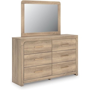 image:imageSignature Design by Ashley Prandefort 6Drawer Dresser and Mirror Tan