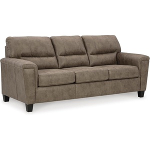 image:imageSignature Design by Ashley Queen Sleeper Sofa Bed Pull Out Couch NaviDark Brown
