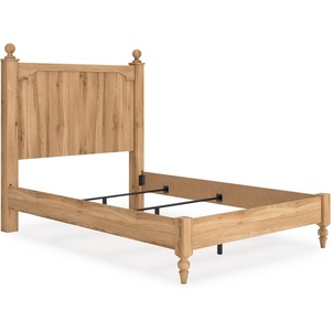 image:imageSignature Design by Ashley Rustic Twin Size Panel Bed Frame Warm BrownFull Panel Bed