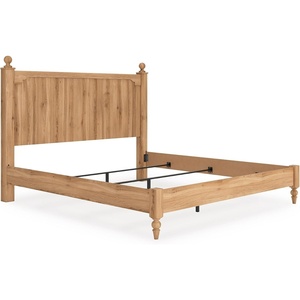 image:imageSignature Design by Ashley Rustic Twin Size Panel Bed Frame Warm BrownKing Panel Bed