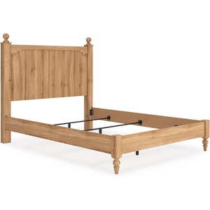 image:imageSignature Design by Ashley Rustic Twin Size Panel Bed Frame Warm BrownQueen Panel Bed