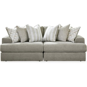 image:imageSignature Design by Ashley Sectional Sleeper Sofa CouchGrey