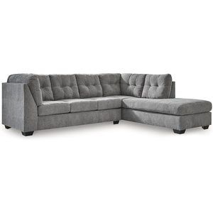 image:imageSignature Design by Ashley Sleeper Sectional Sofa with Chaise BlueGrey