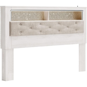 image:imageSignature Design by Ashley White 6 Drawer Dresser with MirrorKing Bookcase Headboard Only