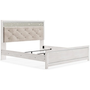 image:imageSignature Design by Ashley White 6 Drawer Dresser with MirrorKing Panel Bed