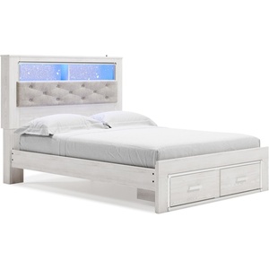 image:imageSignature Design by Ashley White 6 Drawer Dresser with MirrorQueen Bookcase Bed with Storage