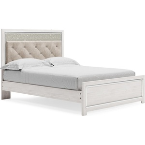 image:imageSignature Design by Ashley White 6 Drawer Dresser with MirrorQueen Panel Bedwith Slats