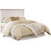 image:imageAshley Furniture Willowton 65 W x 87 D Farmhouse Wood Queen Sized Panel Bed in Whitewash FinishQueen