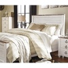 image:imageAshley Furniture Willowton 65 W x 87 D Farmhouse Wood Queen Sized Panel Bed in Whitewash FinishQueen
