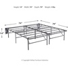 image:imageSignature Design by Ashley 1Piece Box Spring Alternative Full Bed FrameKing