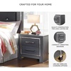 image:imageSignature Design by Ashley 2 Drawer Grey Nightstand Charcoal PrendoneaGrey