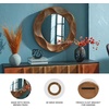 image:imageSignature Design by Ashley 36 Inch Round Wood Frame Accent Wall Mirror
