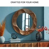 image:imageSignature Design by Ashley 36 Inch Round Wood Frame Accent Wall Mirror
