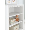 image:imageSignature Design by Ashley 3Tier Scalloped Bookshelf Matte White Bookcase