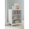 image:imageSignature Design by Ashley 3Tier Scalloped Bookshelf Matte White Bookcase