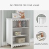 image:imageSignature Design by Ashley 3Tier Scalloped Bookshelf Matte White Bookcase