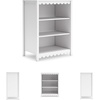 image:imageSignature Design by Ashley 3Tier Scalloped Bookshelf Matte White Bookcase