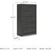 image:imageSignature Design by Ashley 5 Drawer Chest of DrawersCharcoal